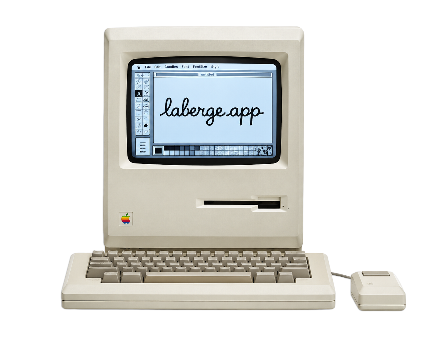 Macintosh displaying laberge.app